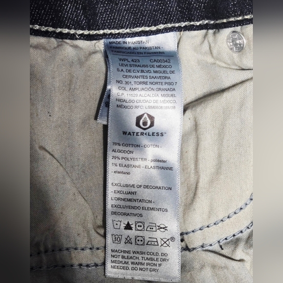 Levi Strauss Signature True Boot Jeans Women’s 26W Dark Wash Stretch Bootcut - Picture 6 of 11